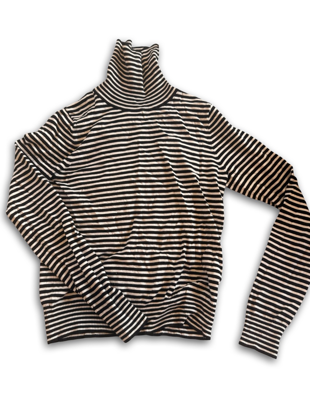 Splendid Black & Cream Striped Long Sleeve Top